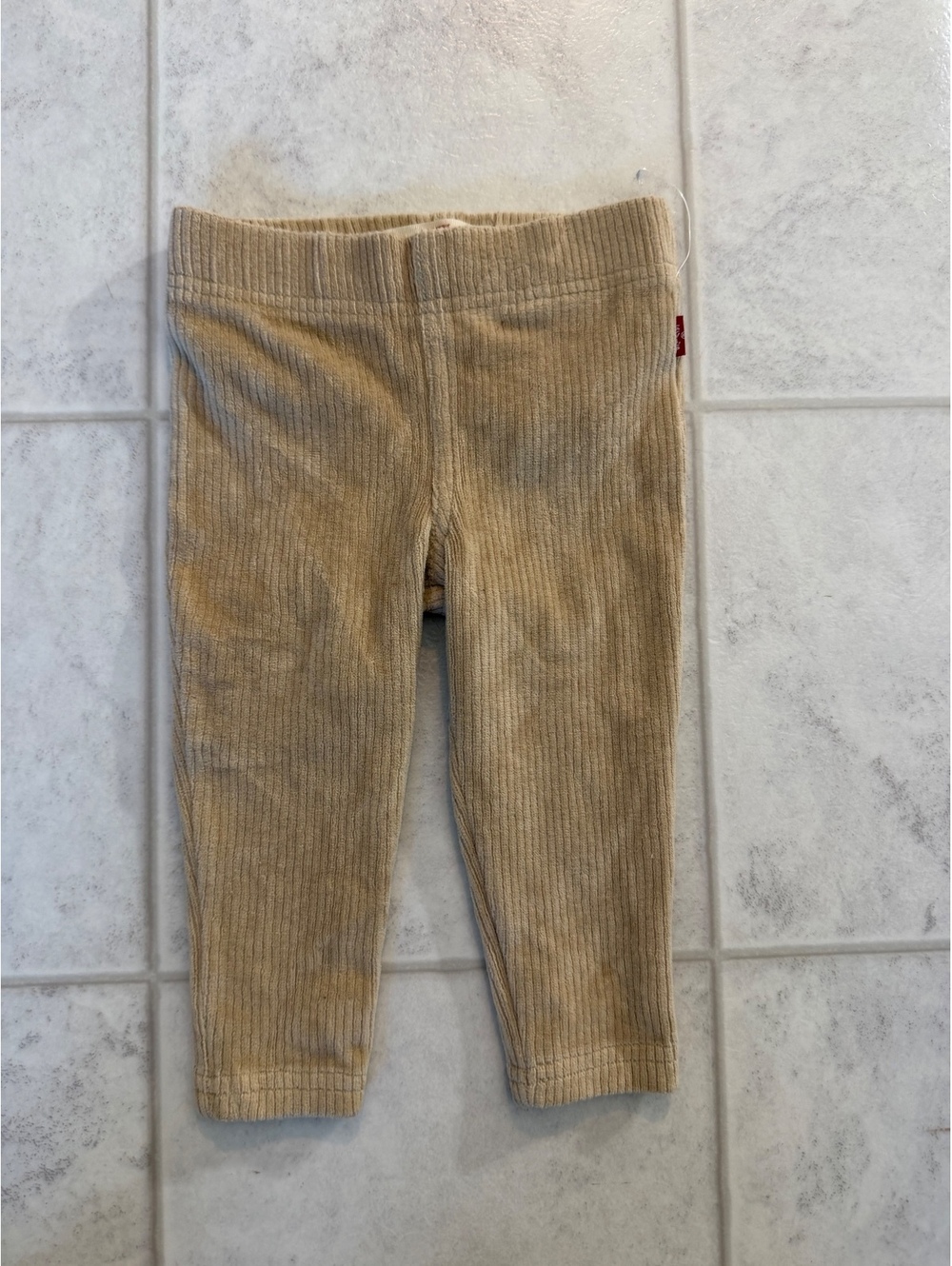 Levi's kids tan ribbed leggings